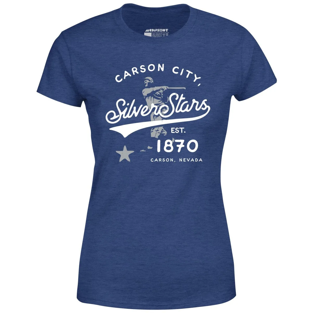 Carson City Silver Stars - Nevada - Vintage Defunct Baseball Teams - Women's T-Shirt