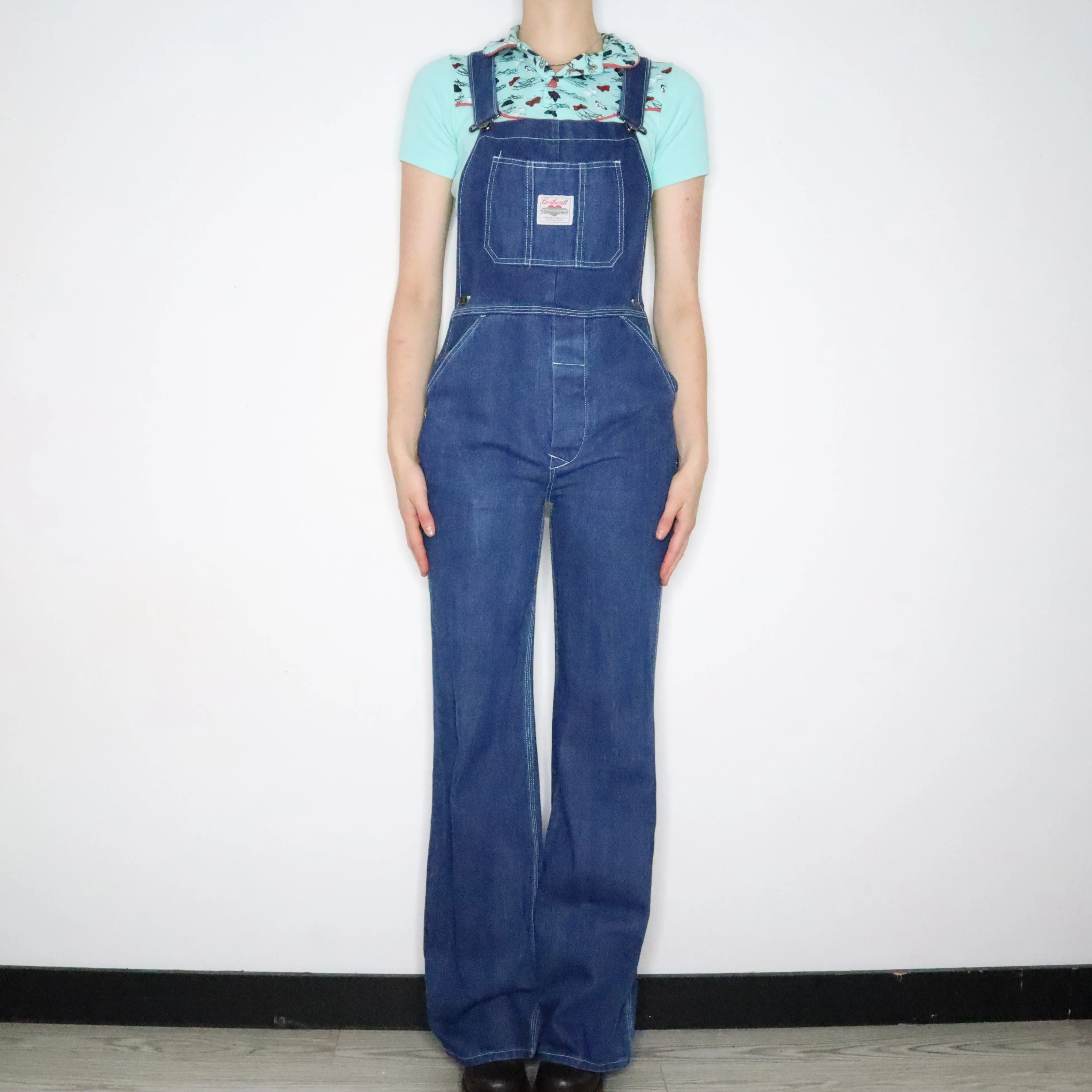 Rare Carhartt Denim Overalls (S-M)